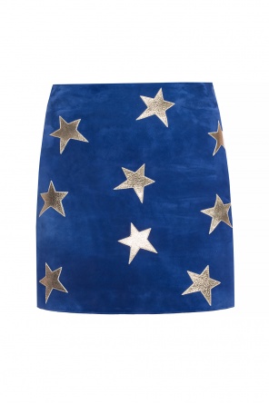 Suede skirt with patches, zdjęcie 1 Suede skirt with patches od Saint Laurent